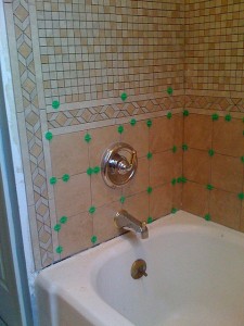 New bathroom tile